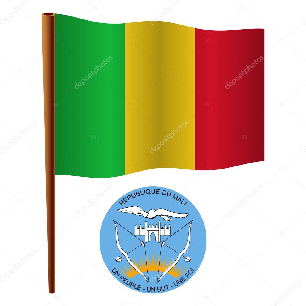 mali wavy flag