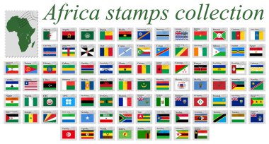 Afrika pul koleksiyonu