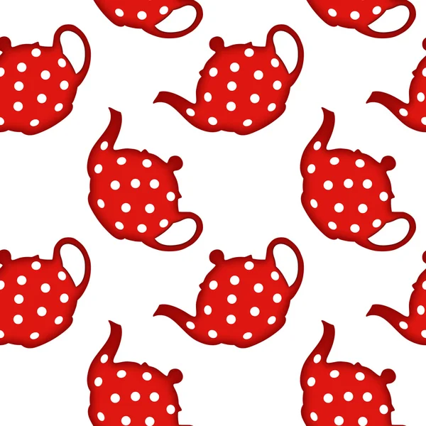 Modèle de pot à thé — Image vectorielle