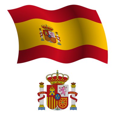 İspanya dalgalı bayrak ve ceket