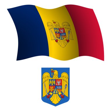 Romanya dalgalı bayrak ve ceket