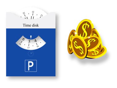 parking disk clipart