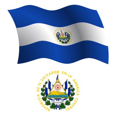 el salvador dalgalı bayrak ve ceket