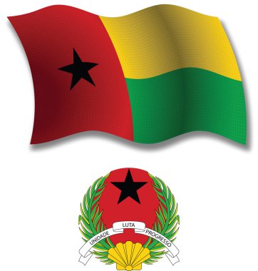 Gambia textura vector bandera ondulado