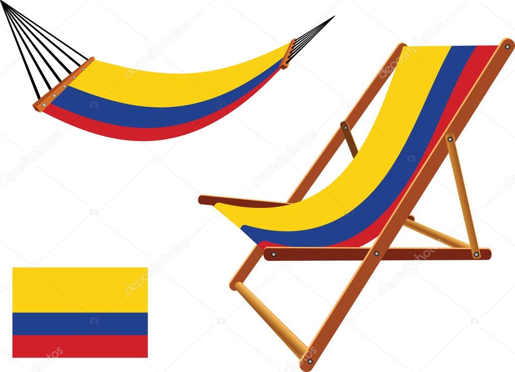 colombia hammock and deck chair set