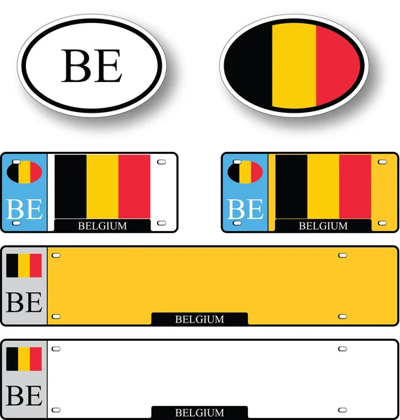 Sistema automático de Bélgica — Archivo Imágenes Vectoriales