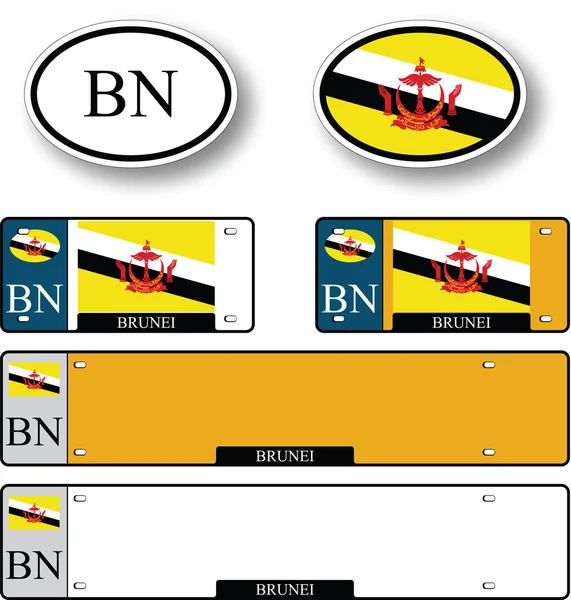 Σύνολο auto Μπρουνέι — Διανυσματικό Αρχείο
