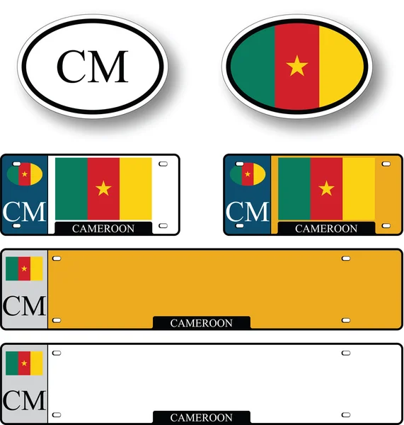 Kamerun auto set — Διανυσματικό Αρχείο