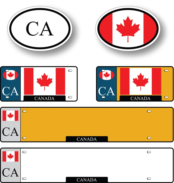 Jeu d'auto Canada — Image vectorielle