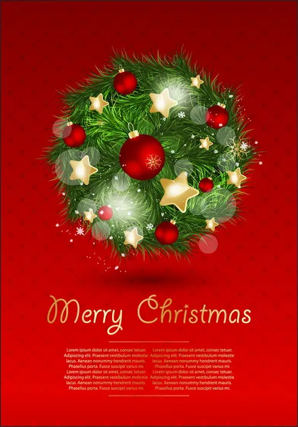 Christmas vector illustration. — Stock Vector