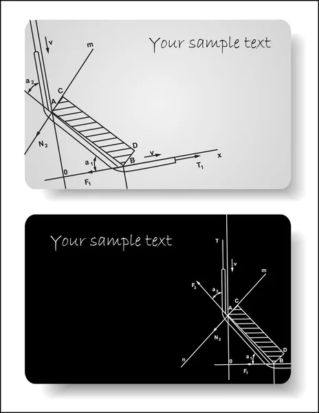 Plantillas de tarjetas de visita — Vector de stock