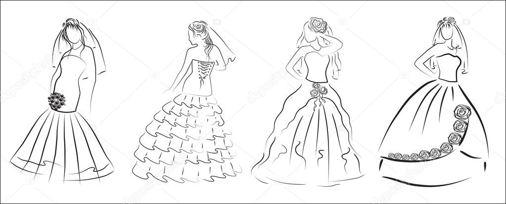 vector brides