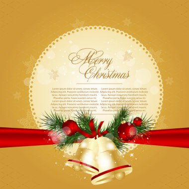 güzel bir Noel arka plan metin için yer ile. vektör illus