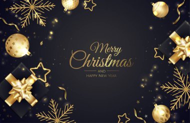 Mutlu Noeller bayrak şablonu. Web sitesi için tebrik kartı, afiş, poster, başlık