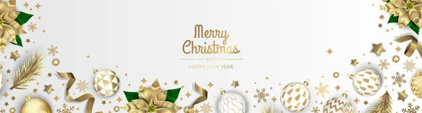 Καλά Χριστούγεννα πώληση πρότυπο πανό. Ευχετήρια κάρτα, πανό, αφίσα, κεφαλίδα για την ιστοσελίδα — Διανυσματικό Αρχείο