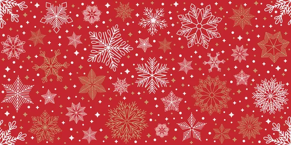 Seamless vector pattern. Scandinavian Christmas illustration. Design for greeting card, banner, poster — Stockvektor