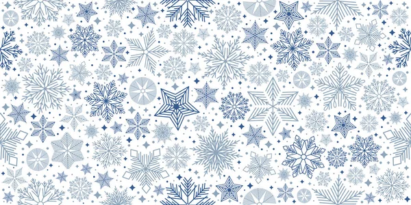Nahtloses Vektormuster. Skandinavische Weihnachtsillustration. Design für Grußkarte, Banner, Poster — Stockvektor