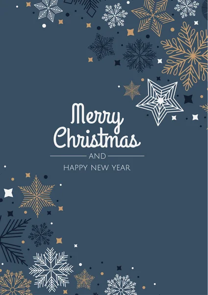 Buon Natale Abstract Card con fiocco di neve. Vendita Natale, banner web per le vacanze. Illustrazioni Stock Royalty Free