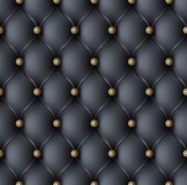 Tapicería negro patrón sin costura Gráficos Vectoriales