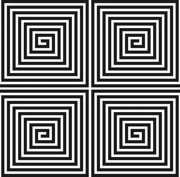 Texture carrée spirale. Modèle sans couture . — Image vectorielle
