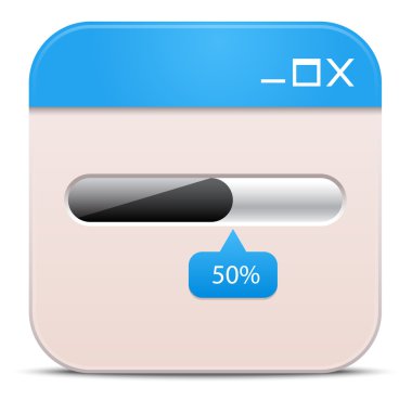 vektör ilerleme çubuğu simgesi