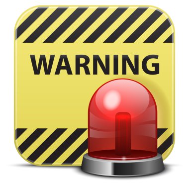 Vector warning icon clipart