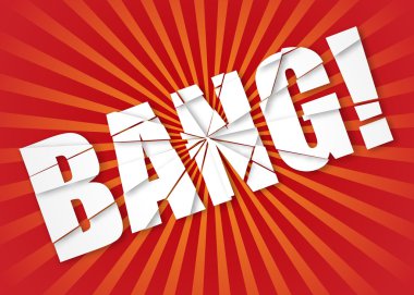 Bang - patlama. vektör çizim