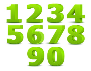 Alfabe numaraları. vektör illüstrasyonu.