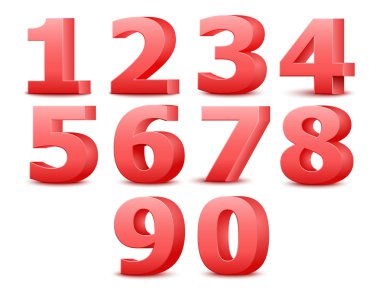 Alfabe numaraları. vektör illüstrasyonu.