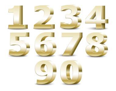 Alfabe numaraları. vektör illüstrasyonu.