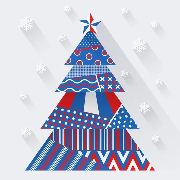 vektör kağıt Noel ağacı