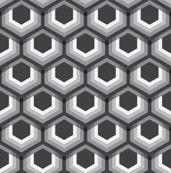 Sechsecke Textur. nahtlose geometrische Muster. Vektorkunst. — Stockvektor
