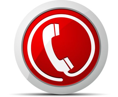 Telefon vektör düğmesi