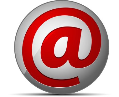 kırmızı e-posta simgesi