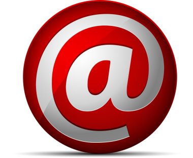 kırmızı e-posta simgesi