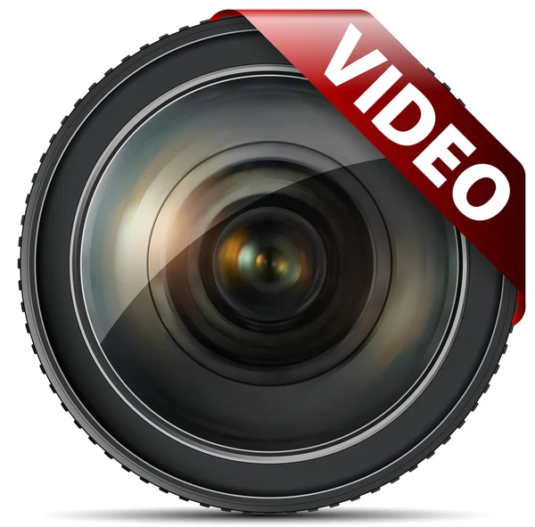 Video lens — Stock Vector