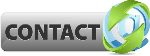 Contact vector button — Stock Vector