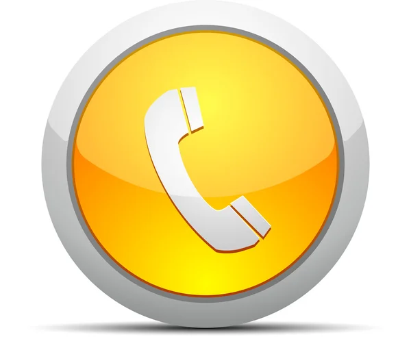 Διάνυσμα κουμπί τηλέφωνο — Διανυσματικό Αρχείο