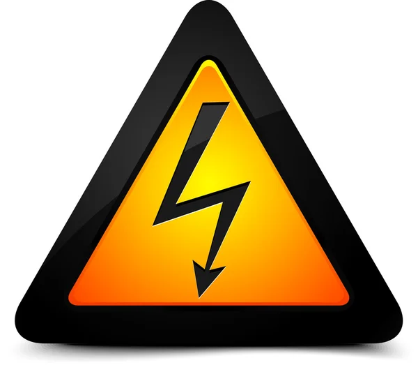 High voltage sign — Stock Vector