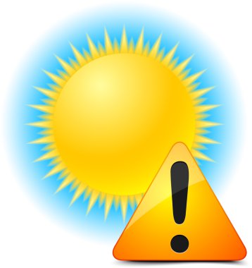 sıcak yaz güneş sembolü