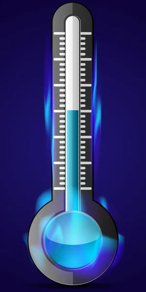 Frozen Thermometer — Stock Vector