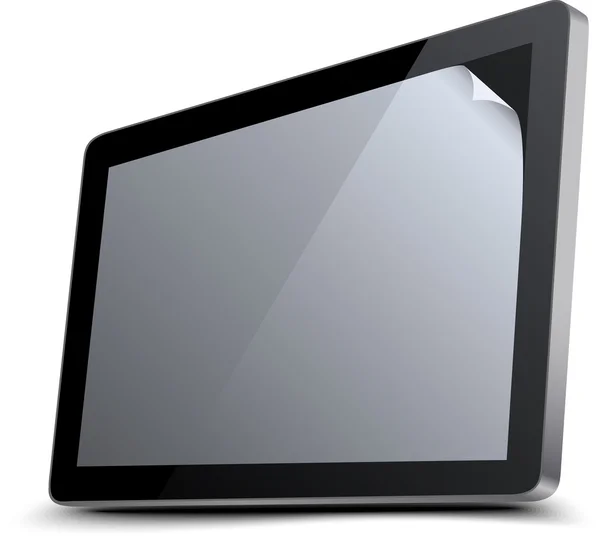 Gerçekçi tablet pc — Stok Vektör