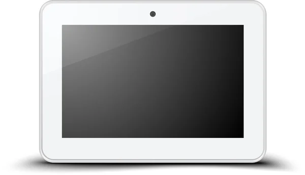 Tableta blanca PC — Vector de stock