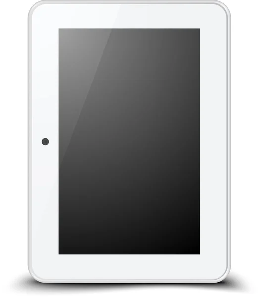 Fehér tablet pc — Stock Vector