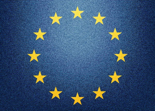 Bandiera Denim Europe — Foto Stock