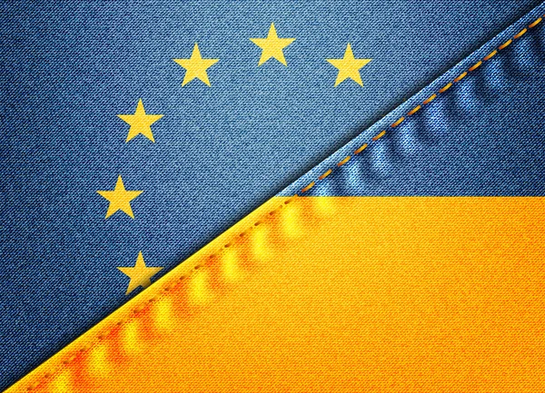 Evropa & Ukrajina — Stockový vektor