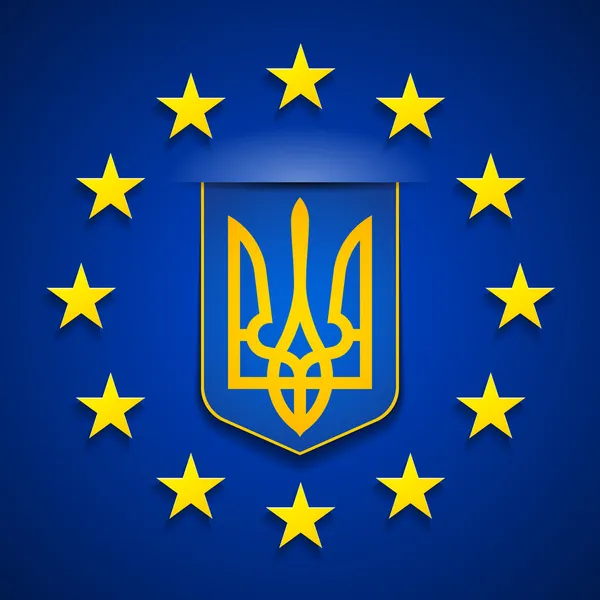 Europa & Ukraina — Wektor stockowy