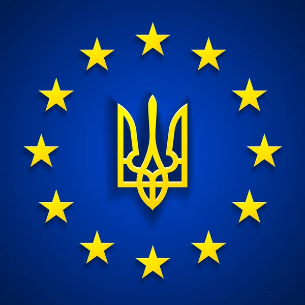 Avrupa & Ukrayna — Stok Vektör