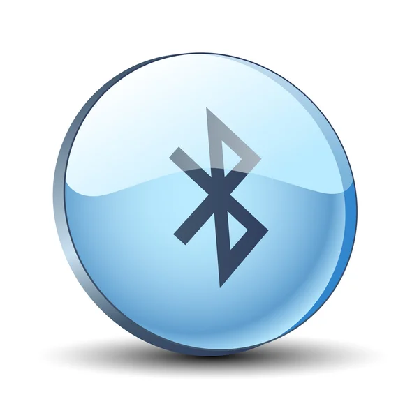 BlueTooth button — Stock Vector