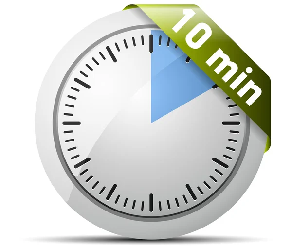 10 minuten timer — Stockvector